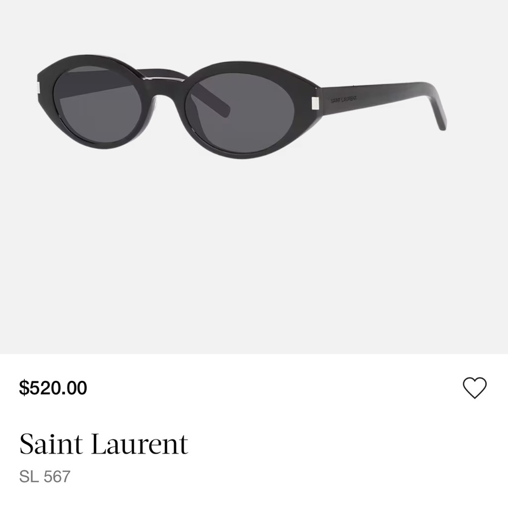 Saint Laurent SL567 Oval Sunglasses